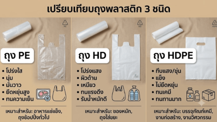 ถุงพลาสติกใส PE